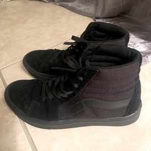 Vans Classic Black High Tops with Comfy Cush soles